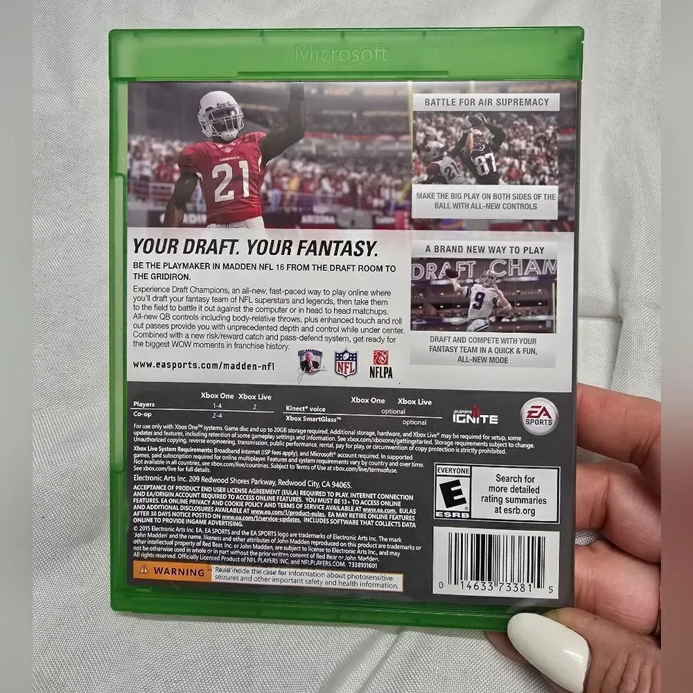 Madden NFL 16 Microsoft XBox One EA Sports Football E Everyone